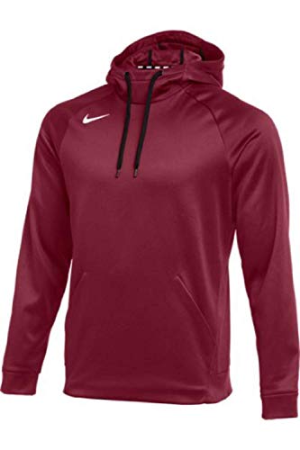 Nike Men's Therma Pullover Hoodie (Cardinal/White, Medium)