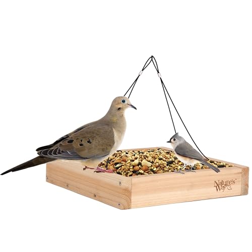 Nature's Way Bird Products CWF3 Cedar Platform Tray Bird Feeder 12