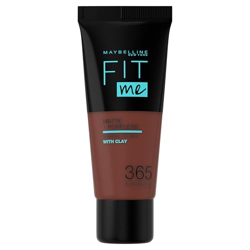Maybelline New-York - Fond de Teint Fluide Fit Me Matte & Poreless - Peaux normales à grasses - teinte : 365 Expresso - 30 ml