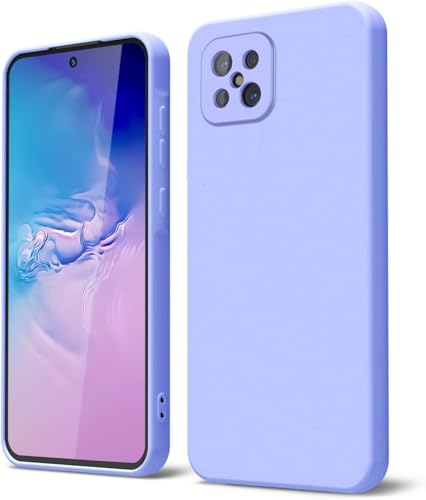 GOGME Funda para OPPO Reno 4Z 5G (Reno4 Z) Capa con Forro de Microfibra Antiarañazos Líquida Silicona Carcasa Antigolpes Protector Móvil Case Cover, Morado