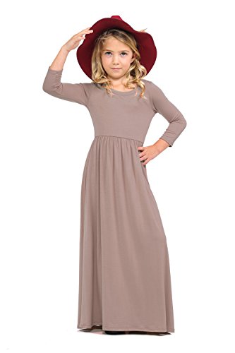 Pastel by Vivienne Honey Vanilla Girls' Fit and Flare Maxi Dress X-Large 11-12