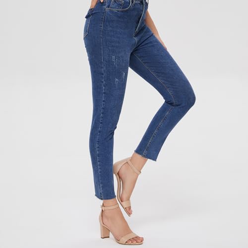 MIRAAZZURRA Women Heeled Sandals Round Open Toe Ankle Strap Chunky Low Heel One Strap Sandals2