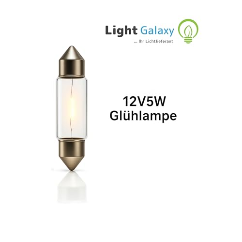 Light Galaxy ... Ihr Lichtlieferant 10 x PKW Soffitte 12V 5W C5W SV8,5 36mm Kennzeichenbeleuchtung Glühlampe Innenraum