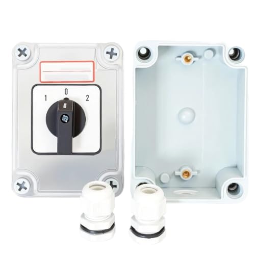 Interruptor de leva giratorio SZW26-20 de tres secciones con caja estanca IP65 para motor