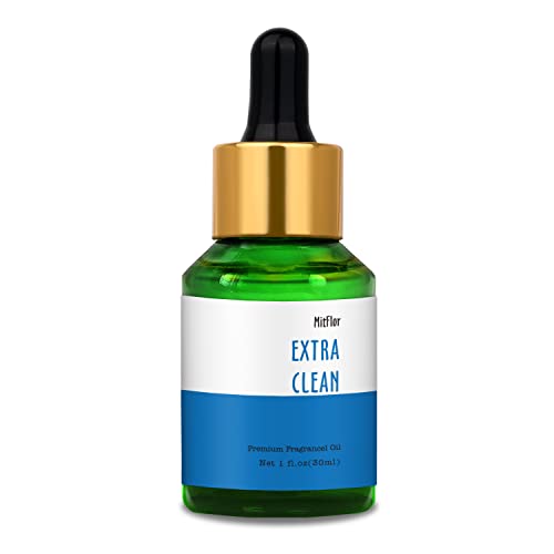 Image of Extra Clean Fragrance Oil, MitFlor Fresh Diffuser Oil Scents, 30ml Premium Essential Oil for Diffuser, Soap & Candle Making, Long-Lasting and Refreshing
