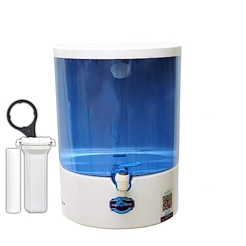 Dolphin 5 Stage Purification 9 Liter Ro + Active Copper + B12 Alkaline Water Purifier Filter For Home Office White And Blue view 1