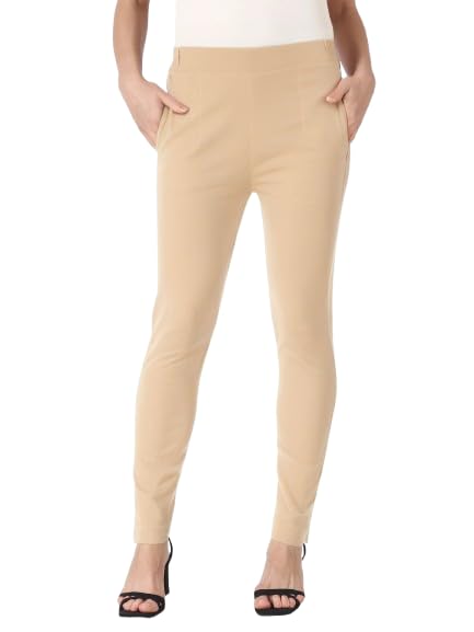 Image of Saundarya Women's Regular Fit Stretchable Cotton Trousers Pants