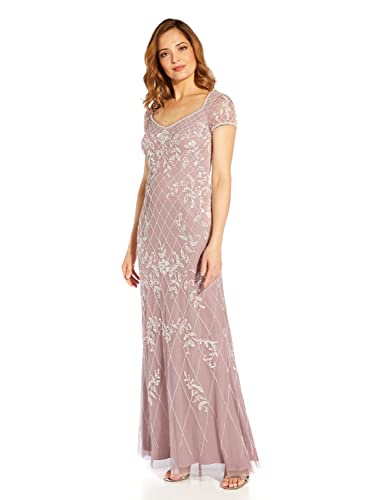 Image of Adrianna Papell Women's Beaded Long Gown