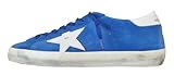 Golden Goose Scarpe Sneakers da Uomo Vintage Superstar 50749 Bluette in camoscio (Sistema Taglie Calzature EU, Adulto, Numero, Media, 43)