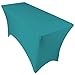 LIUJIU Spandex Table Cover, Polyester Nappe Rectangulaire Extensible Élastique Nappe De Table Serré Ajusté Cocktail Table Couverture pour Mariage Fête d'anniversaire Banquet,183x76x74cm(6FT)