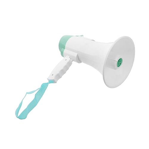 balacoo Megaphone Rechargeable Recording Function Hawk Trumpet for Tour Guides Sturdy Plastic Material 5 Hours Playtime for Merchants