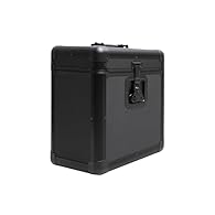 A flight case with all options Capacity: 50 33T records Non-removable lid Lockable butterfly clasp at front ABS carry handle