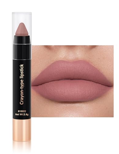 Image of Erinde Matte Lipstick Pen, Long Lasting Velvet Matte Lip Crayon, Smooth Creamy Lip Colour Pencil, Lightweight Non Drying Smudge Resistant Makeup, Soft Blur Full Coverage Lip Stick for Daily Wear #09