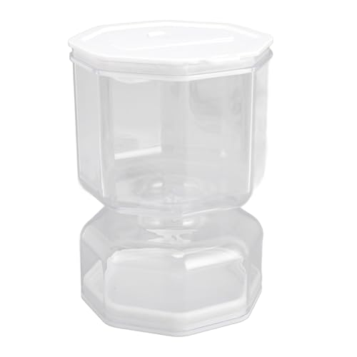 Frasco Pepinillos con Colador Flip, Plástico Frasco Reloj para Pepinillos Aceitunas, Recipientes para Kimchi con Separación de Humedad Y Seco Encurtidos Frasco Separador Jugo