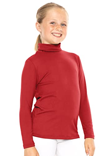 Image of STRETCH IS COMFORT Girl's Oh So Soft Long Sleeve Turtleneck | Youth Size 2-16