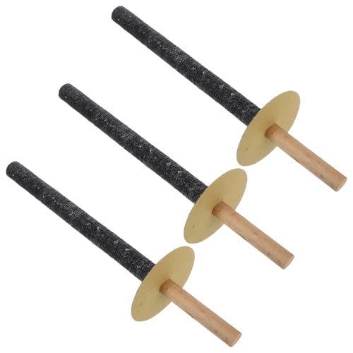 BESPORTBLE 3piezas Antorchas De Jardín y Patio De Hule Con Iluminación Instantánea Antorchas De Madera Para Desfiles Resistentes y Fáciles De Transportar