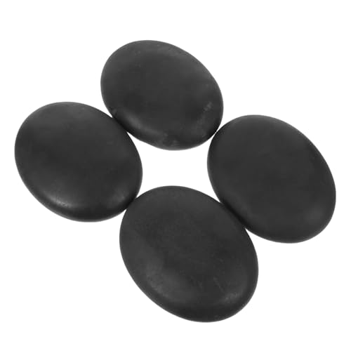 Pierres de massage chaudes en basalte naturel de 9x7 cm pour relaxation corporelle et spa