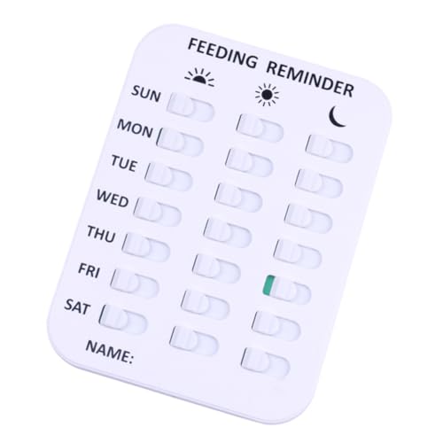 SUPVOX White Feeding Reminder: Timing Card Self-Adhesive for Easy Application