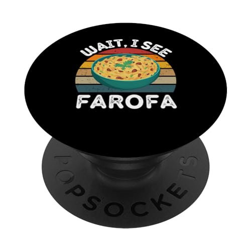 Vintage Farofa Espera, Veo Farofa Retro Farofa Amante PopSockets PopGrip Intercambiable