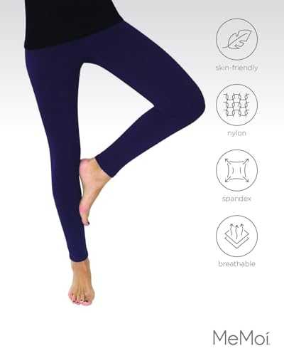 Image of MeMoi Women's Premium Fleece Lined Winter Footless Tights