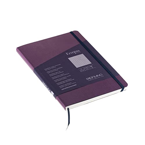 Cahier relié Fabriano Ecoqua Plus A5 à pois bordeaux pour vos notes - 5