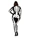 Tipsy Elves Form Fitting & Flattering Skeleton Bodysuit for Halloween - Women's Sexy Skeleton Costume - White, Size Medium