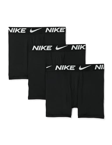 NIKE NHB E Day Cotton Stretch 3 para niño (niños Grandes), Negro -, XL (18-20 Big Kid)