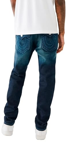 True Religion Men's Rocco SN Flap 32' Inseam, Diver Dark Wash, 31