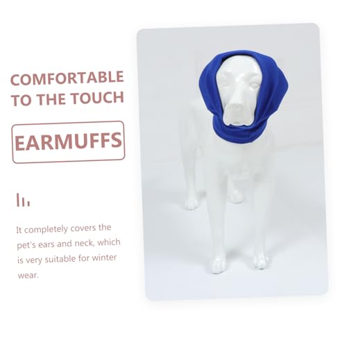 QUMIIRITY Winter Hunde Ohrenschutz Elastisch aus Weichem Material Kältefester Haustier Snood für Zuhause Ohrwärmer für Kleine und Große Hunde