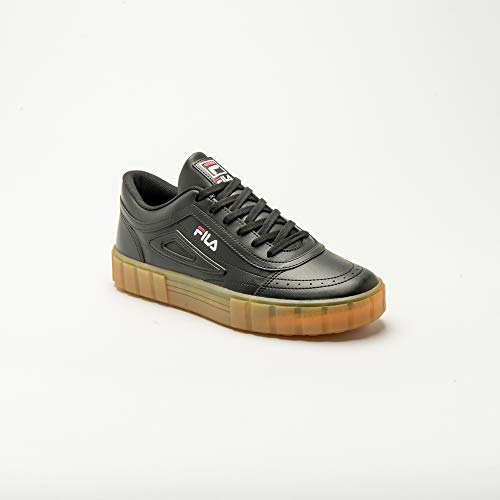 Tênis Fila Classic Court, Masculino Preto/Branco/Vermelho 39