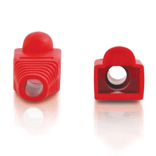 C2G 27575 RJ45 Cat5e Modular Plug (with Load Bar) for Round Solid/Stranded Cable Mulitpack (100 Pack) Clear - TAA Compliant