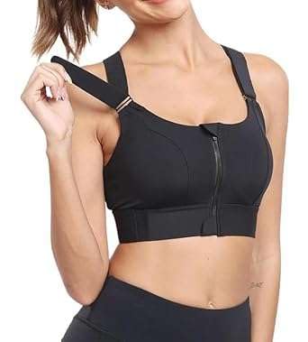 High Impact Front Zip Sports Bra for Women with Criss Cross Back, Perfect for Gym, Yoga & Workout (Sizes M-2XL)-image-23