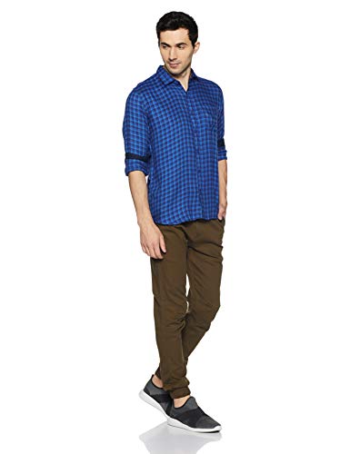 Image of Ruggers by Unlimited Men's Checkered Regular Fit Casual Shirt