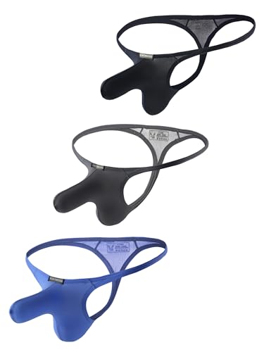 Sexy Mens Thong Underwear Low Rise G String T-Back Thongs Bulge Pouch Lingerie