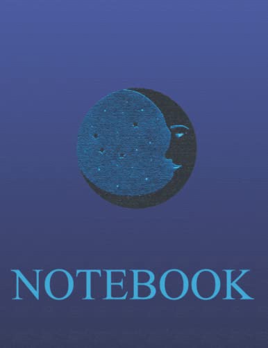 lune bleue notebook : pleine lune & demi lune bleue,