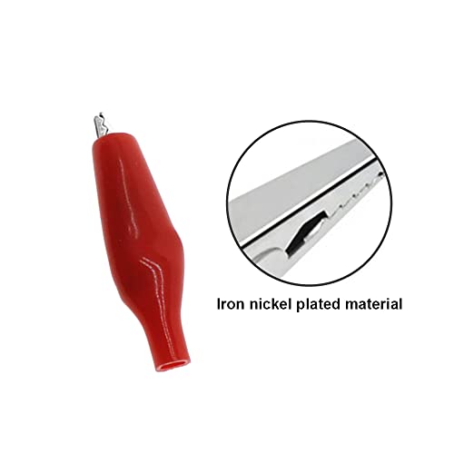 Image of 10 Pcs Boot Covered Testing Alligator Clips Detachable Mini Crocodile Clips to Use Mini Test Crocodile Clamp Clips for Lab Cable School