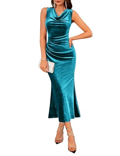 GRACE KARIN 2025 Velvet Wedding Guest Dresses for Women Winter