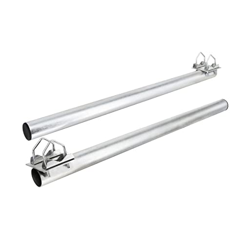 Soporte de balcón PremiumX 40cm Ø 48mm Soporte de barandilla de Acero para Antena parabólica Sat Soporte de Espejo de satélite - fijación de mástil extensión de mástil - imagen 2