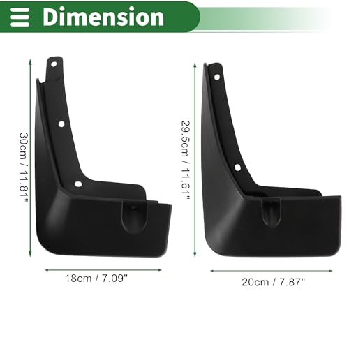Image of Motoforti Mud Flaps Splash Guards Mud Guards for Hyundai IX45 2019-2020 W /Mount Accessories