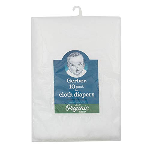 GERBER 10 Pack Flatfold Birdseye Diaper - 10 Count (Pack of 1) - Image 3