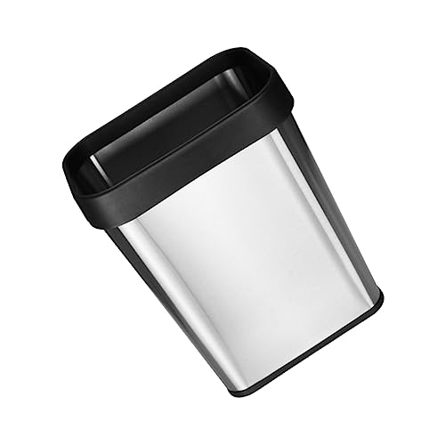 Bote de basura rectangular de acero inoxidable Kichvoe