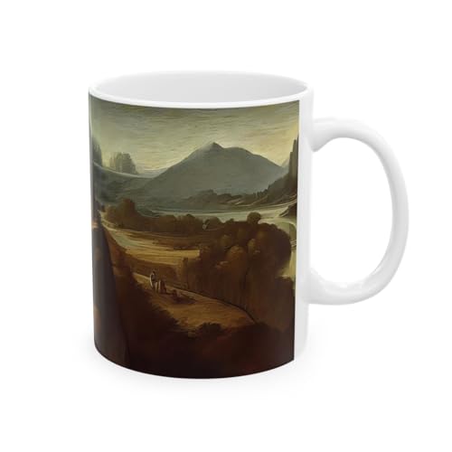 Taza de cerámica Mona Lisa 11 onzas miniatura 3