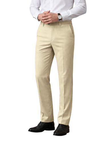 Image of Noble Monk Men's Formal Trousers | Regular Fit Stylish Pants for Men | Comfortable Solid Trousers | Classic Formal Wear for Men | Smart and Versatile Everyday Wear
