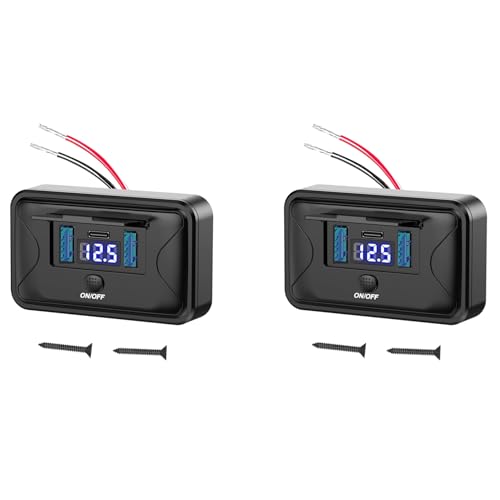 Cargador de coche USB para RV y camión de tres puertos con tecnología PD3.0 de 36W para viajes