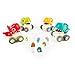 IIROMECI Press and Go Dinosaur Car Toys for Toddlers, Baby Dinosaur Trucks & Dinosaur Eggs, Infant Play Vehicle Set Push Go Friction Car Toys for 18+ Months Boys Girls Birthday Gifts