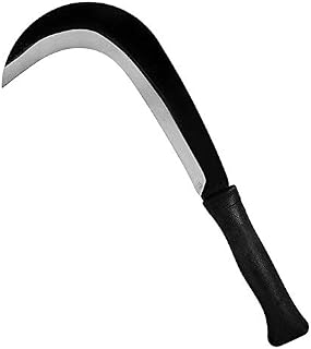 Billhook Sickle Machete Knife Brush Clearing Sickle Machete with Carbon Steel Blade Sickle