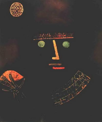 Peinture à l'huile Chevalier noir Paul Klee fait main par des professeurs d'art