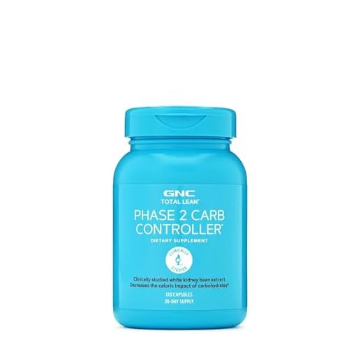 GNC Total Lean Phase 2 Carb Controller, Decreases Calorie Impact from Carbohydrates, 120 Capsules