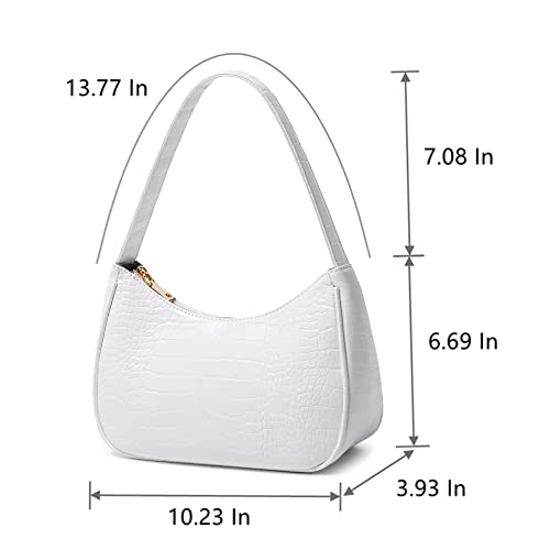 Image of CYHTWSDJ Shoulder Bags for Women, Cute Hobo Tote Handbag Mini Clutch Purse with Zipper Closure