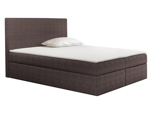 Mirjan24 Cama con somier Home con 2 camas, colchón de muelles ensacados, 5 tamaños, varios colores, cama matrimonial, cama matrimonial, cama americana, cama continental (Muna 05, 160 x 200 cm)